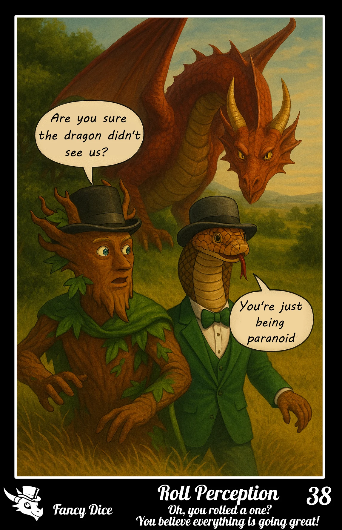 Natural one rolls can be funny