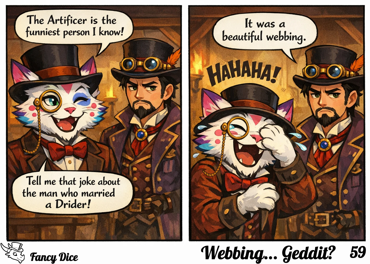 Meet the Artificer, purveyor of dad jokes, even though he doesn’t like it.